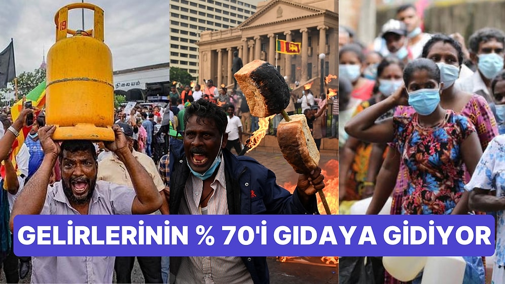 Sri Lanka Halkının Açlıktan Ölmemek İçin Daha Önce Hiç Yemedikleri Yiyecekleri Tüketmesi Gündemde