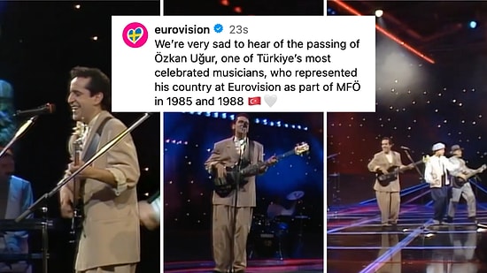 Eurovision Resmi Hesabı Özkan Uğur İçin Üzüntülerini Dile Getirdikleri Bir Paylaşım Yaptı