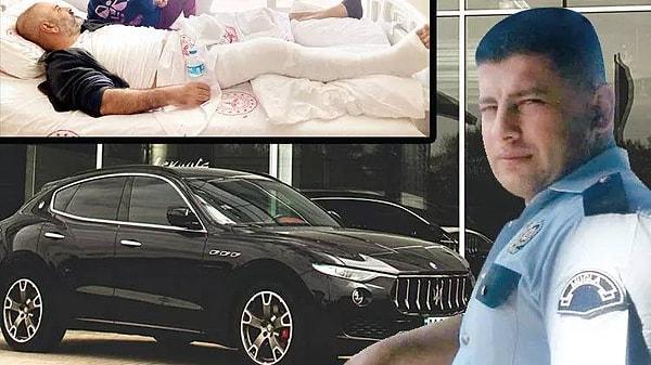 8,5 milyon liralık Maserati kullanan polis memuru Hüseyin Tayfun Üçgül, geçtiğimiz haftalarda trafikte yaşanan tartışma sırasında avukat Fatih Uzun'un bacağını kırmıştı.