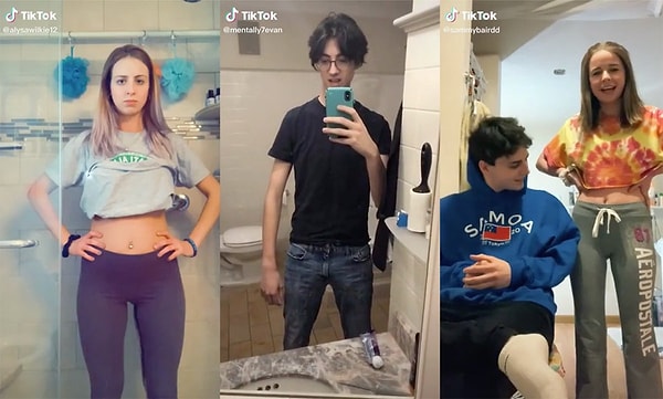 10. TikTok'ta viral olan en popüler akımlardan bir diğeri ise 'Pantolonuna işeme meydan okuması' idi. Bu akımda yetişkinler de dahil olmak üzere altlarına işerlerken kendilerini kayda alıyorlar, ardında da TikTok üzerinden paylaşıyorlardı.