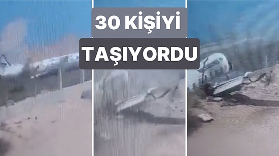 Somali'de İçinde 30 Kişinin Bulunduğu Yolcu Uçağı İniş Sırasında Pistten Çıkarak Parçalandı