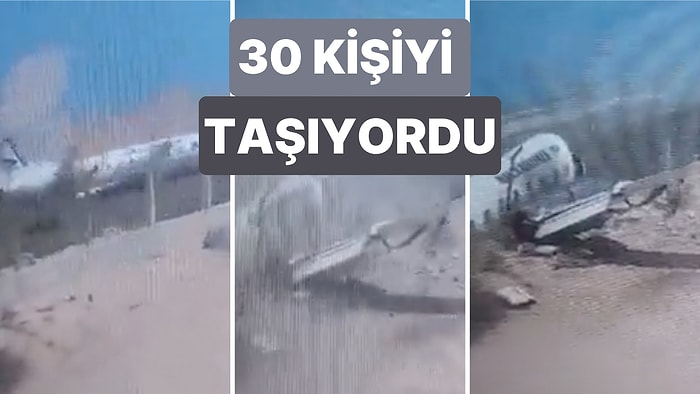 Somali'de İçinde 30 Kişinin Bulunduğu Yolcu Uçağı İniş Sırasında Pistten Çıkarak Parçalandı