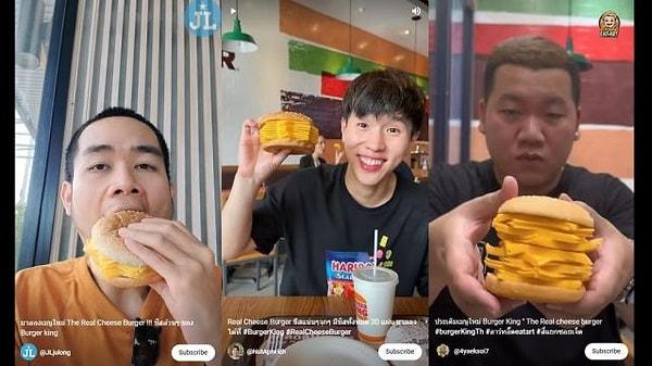 Burger King'in çıkardığı bu yeni menü şimdilik Tayland pazarına özel bir yemek gibi görünüyor. Menü uygun fiyatı nedeniyle özellikle Taylandlı gençlerin şimdiden favorisi olmuş durumda.