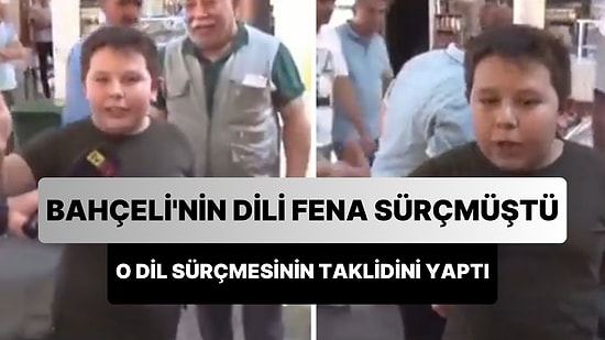 Bahçeli'nin 'Toni, Coni, Herkel Alayı Birden Erdoğan'ı Silkmeye Kalksalar' Sözlerini Birebir Taklit Eden Çocuk