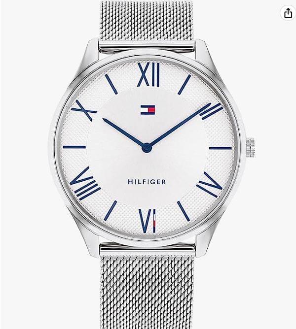 8. Moda dünyasının öncü markalarından biri olan Tommy Hilfiger, erkekler için tasarladığı klasik gümüş kol saatiyle yine kalpleri fethediyor.