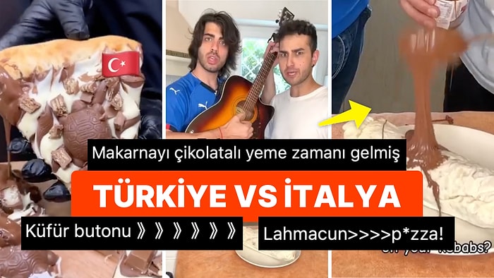 İtalyanların Çikolatalı Pizza Yapan Türklere Tepki Olarak Kebaba Çikolata Sürmesi Olay Oldu