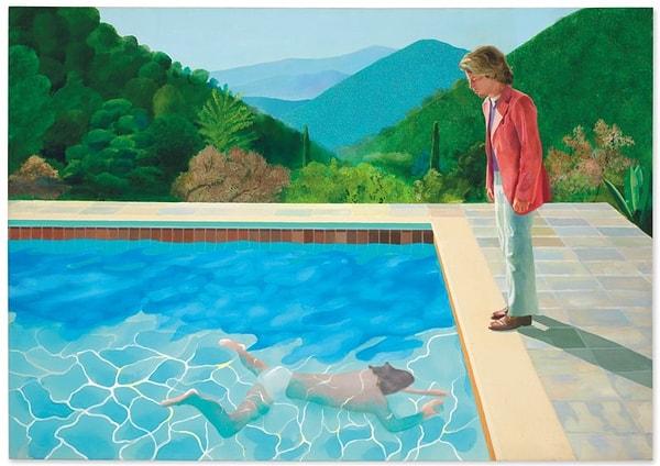 "Portrait of an Artist (Pool with Two Figures)" / David Hockney