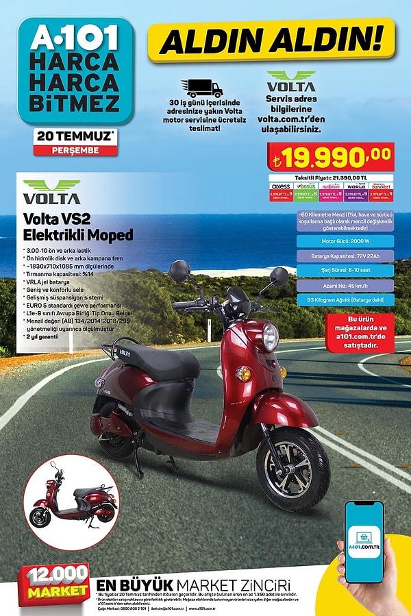 Volta VS2 Elektirkli Moped 19.990 TL