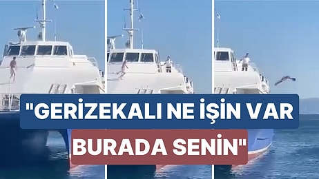 Feribotun Üzerine Çıkıp Denize Atlayan Gence Kaptandan Anons: "Gerizekalı Ne İşin Var Burada Senin?"