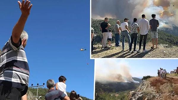 Bölgedeki Milliyet gazetesi muhabiri Çiğdem Yılmaz yangınla ilgili bağlandığı bir TV yayınında "2 saattir yangın devam ediyor. Rüzgarın etkisiyle yayıldı. Soğukoluk köyü tahliye edildi" dedi.