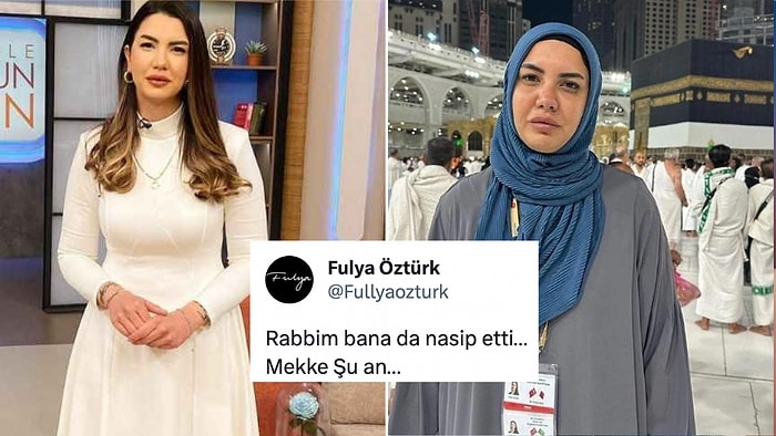 Fulya Öztürk Umre Ziyareti Sırasında Çekilen Başörtülü Fotoğrafını Paylaştı