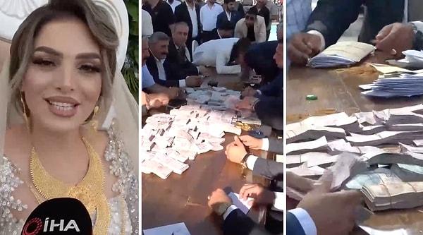 Gevdan Aşireti ile Diri Aşireti'nin çocuklarının evlendiği düğünde yaklaşık 6 milyon lira değerinde takı takı takıldı.