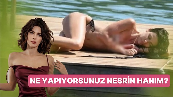 Nesrin Cevadzade Bodrum'da Üstsüz Güneşlenirken Kameralara Fena Yakalandı