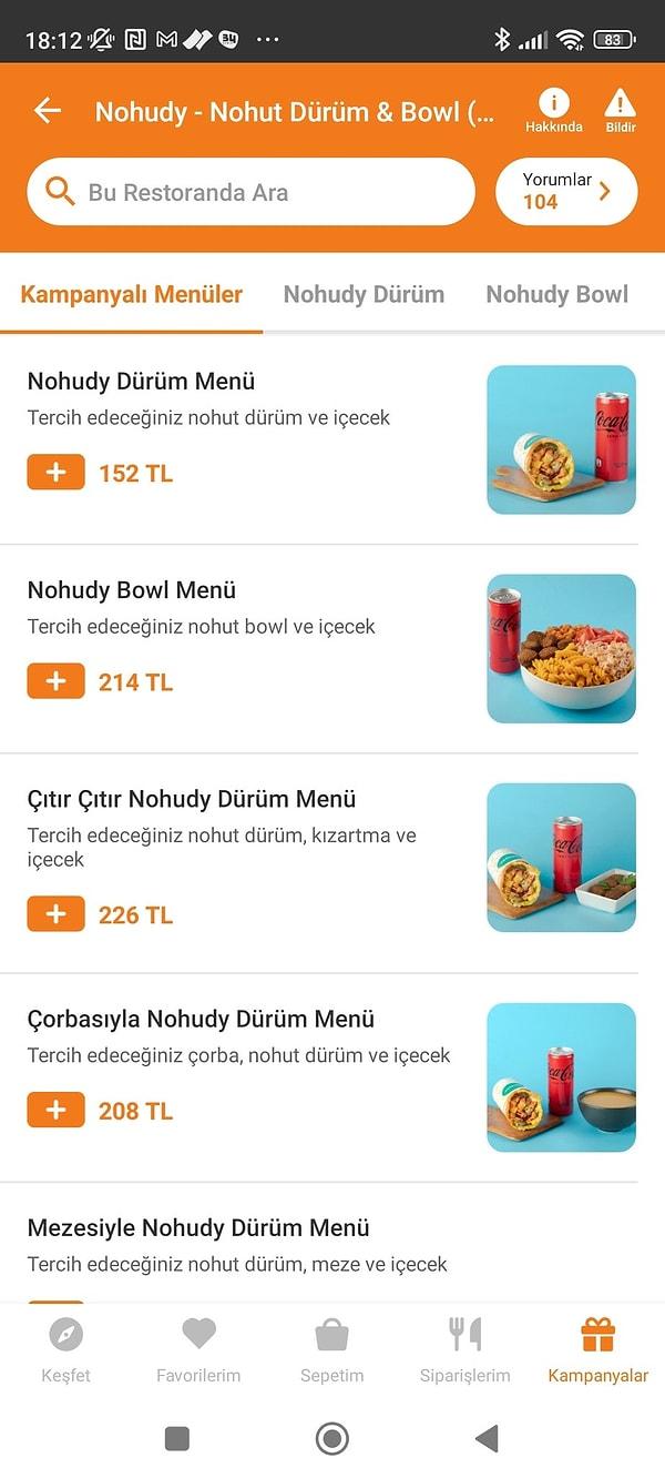 Twitter'da bir kullanıcı bir restorana ait nohut dürüm fiyatlarını paylaştı, sosyal medya resmen karıştı! İşte o fiyatlar... En ucuz menü 152 Lira'dan başlıyor gördüğünüz gibi 👇