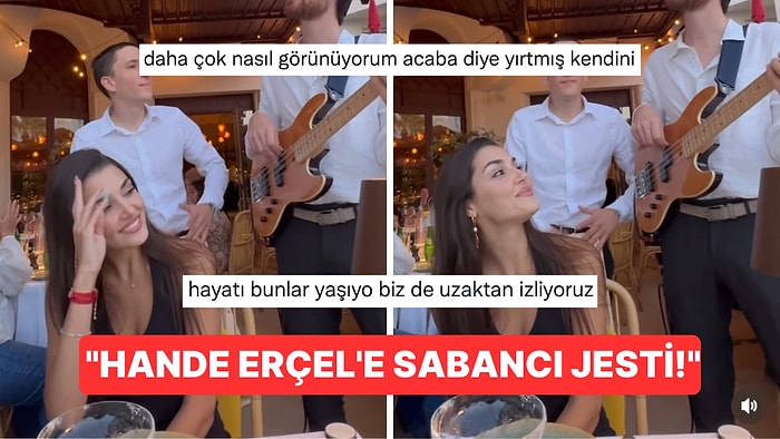 Hakan Sabancı'nın Beraber Çıktıkları Tatilde Sevgilisi Hande Erçel İçin Yaptırdığı Serenat Çok Konuşuldu!