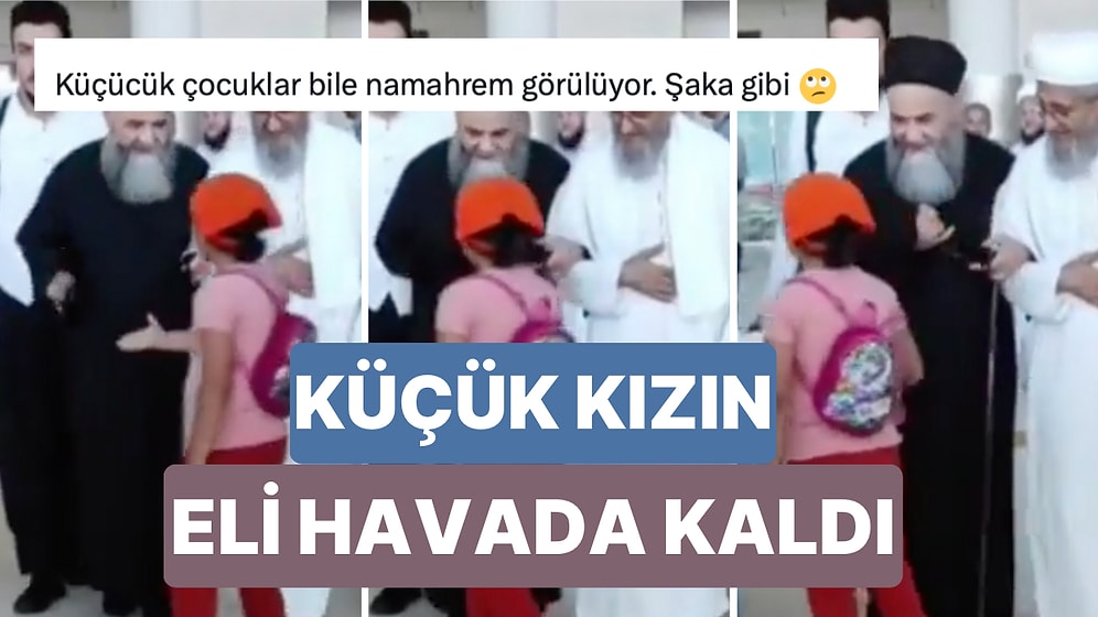 Cübbeli Ahmet Hoca Kendisinin Elini Sıkmak İsteyen Küçük Kızın Elini Havada Bıraktı