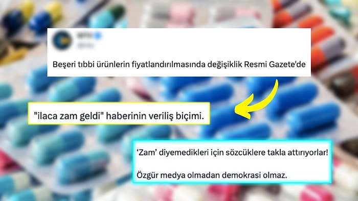 İlaç Zammını "Fiyatlandırmada Değişiklik" Diyerek Duyuran Haber Sitesine Tepkiler Çığ Gibi Büyüyor!