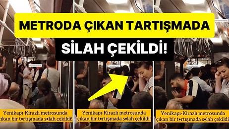 Yok Artık! İstanbul'da Metroda Çıkan Tartışmada Taraflardan Biri Silah Çekti