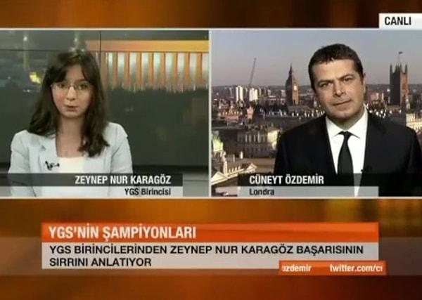 TikTok'ta da "@drzeynepwho" ismini kullanan Zeynep Nur Karagöz, Cüneyt Özdemir yayınına katıldığı anları paylaşarak viral oldu.