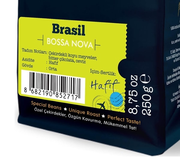 5. Moliendo Finest Coffee Moliendo Brasil Bossa Nova Yöresel Kahve Çekirdek Kahve 250 g