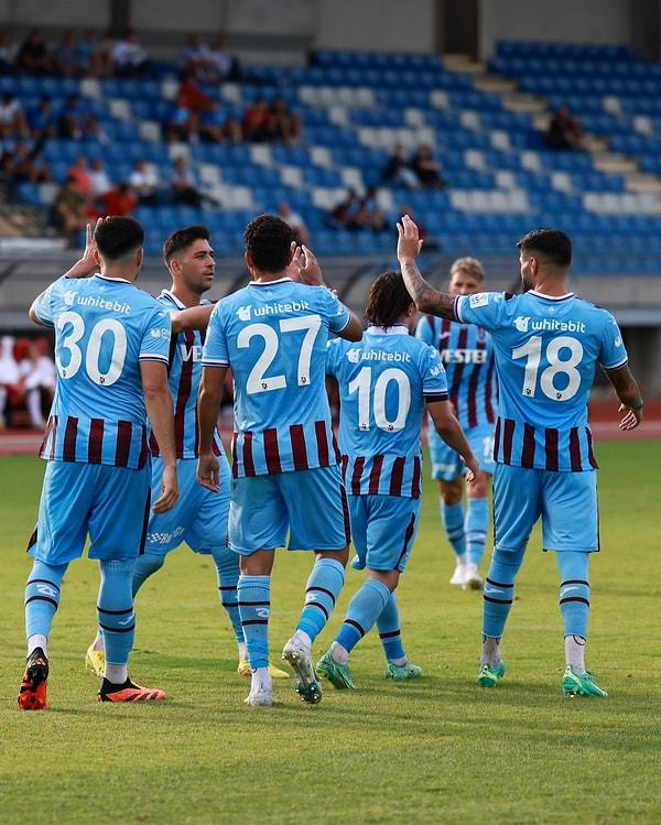 18. Trabzonspor, hazırlık maçında Kuzey Makedonya ekibi Rabotnicki'yi 4-1 mağlup etti.
