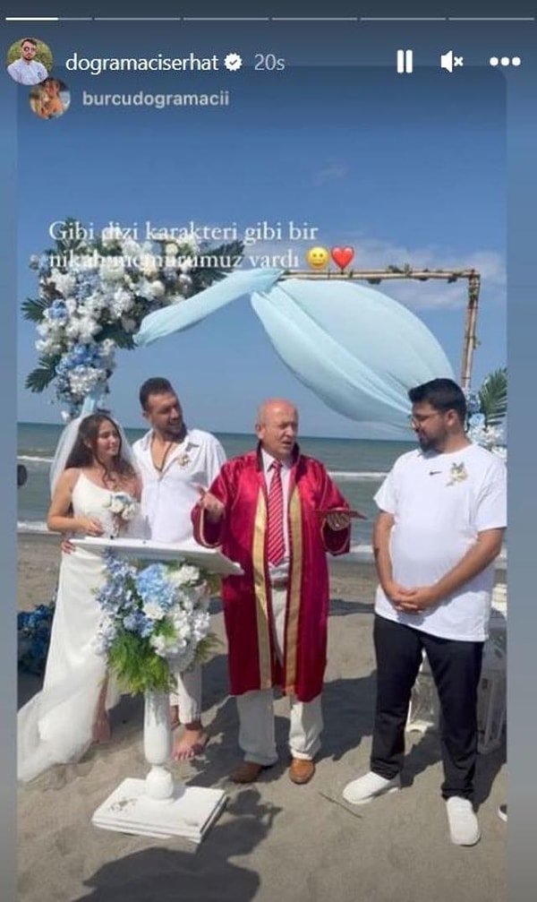 Çünkü Barbaros'un nikah şahidi, MasterChef finalindeki rakibi Serhat Doğramacı oldu!