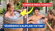 Soğuk Korkusunu Yenebilmek İçin Kampa Katılan Çağla Şıkel, Buz Dolu Fıçıda 2 Dakikadan Fazla Bekledi!