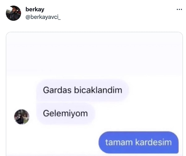 İnsan geçmiş olsun der.