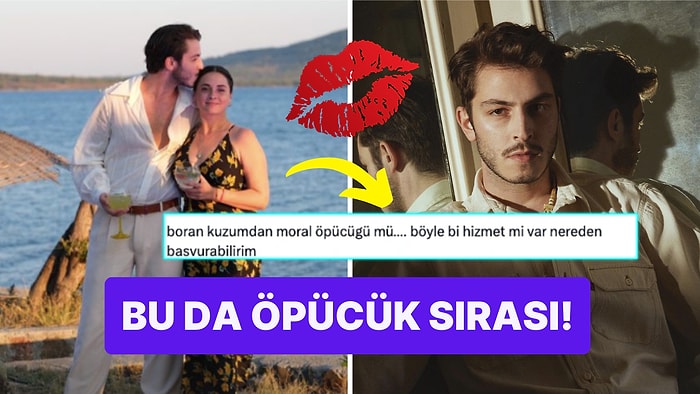 Boran Kuzum'un Moral Öpücüğünü Görenler "Bizim de Moralimiz Bozuk Kuzum" Diyerek Sıraya Girdi!