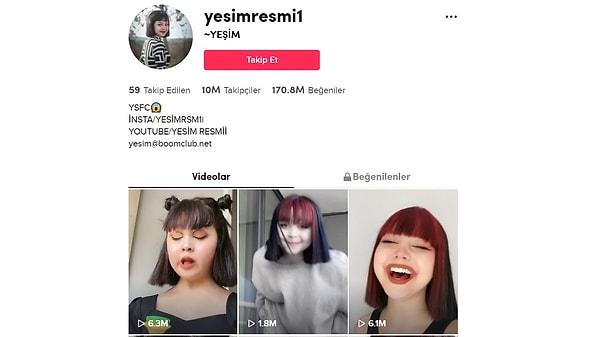 yesimresmi1 - 10 Million Followers