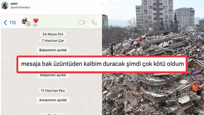 Depremde Ailesini Kaybeden Kullanıcının WhatsApp Grubuna Yazdığı Son Mesaj Hepimizi Kahretti!