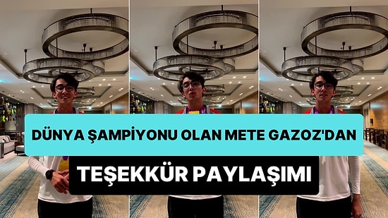 Dünya Okçuluk Şampiyonası'nda Altın Madalya Kazanan Mete Gazoz'dan 'Altın Madalya' Paylaşımı