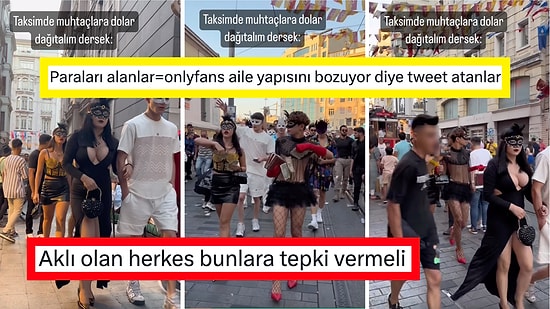İstanbul'da Dolar Saçan Maskeli Kişilerin Yetişkin Platformu OnlyFans Kullanıcıları Olduğu Ortaya Çıktı!