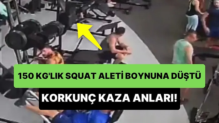 Üzerinde 150 Kg Bulunan Squat Makinesi Boynuna Düşen Adamın Yaşadığı Korkunç Kaza