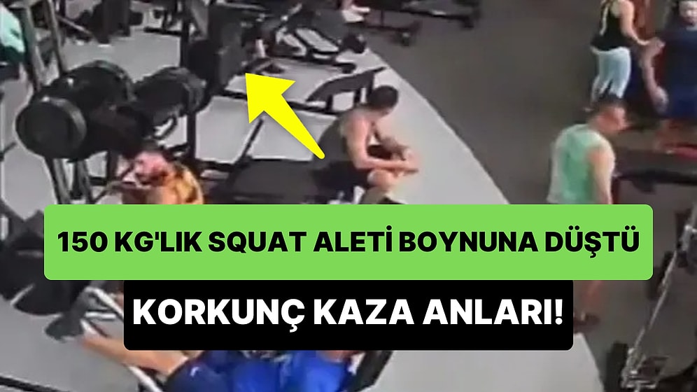 Üzerinde 150 Kg Bulunan Squat Makinesi Boynuna Düşen Adamın Yaşadığı Korkunç Kaza