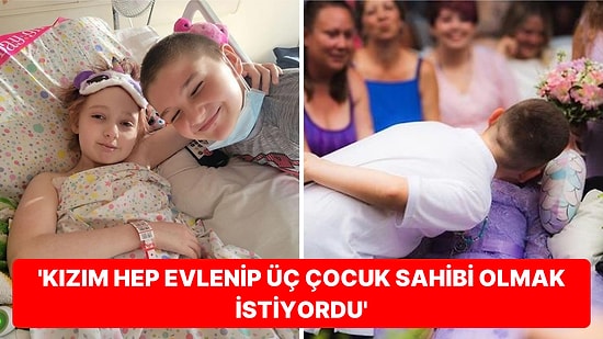 Son Dileği Evlenmek Olan 10 Yaşındaki Lösemi Kızlarına Düğün Düzenleyen Aile