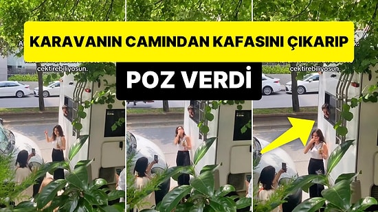 Karavanın Camından Kafasını Çıkararak Poz Veren Feyyaz Yiğit'in Efsane Anları