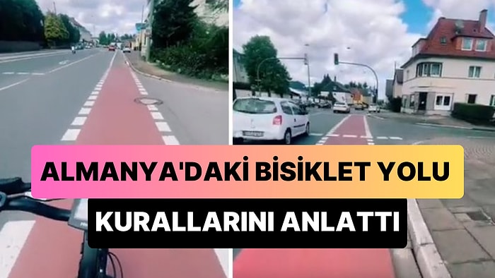 Almanya'da Yaşayan Türk, Arabaların Neden Bisiklet Yoluna Giremediğini Anlattı