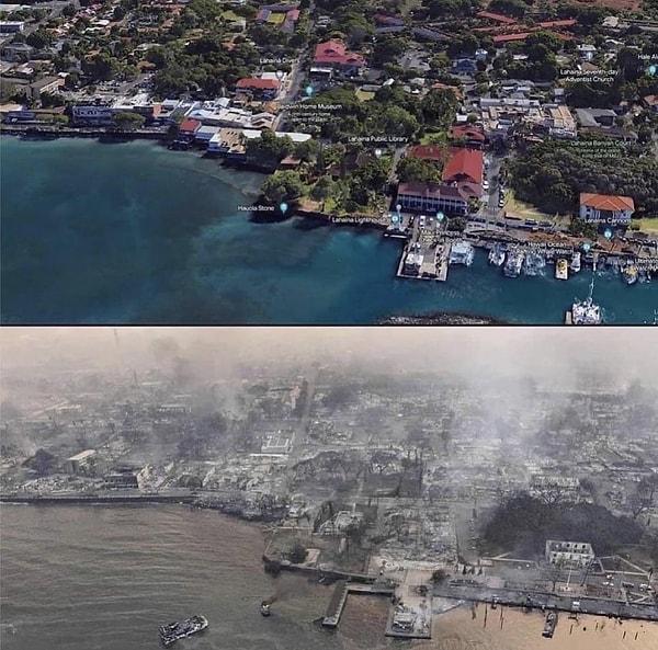 7. Malibu'daki yangının ardından görüntülenen yıkım👇
