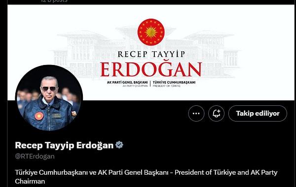 1. Türkiye Cumhuriyeti Cumhurbaşkanı Recep Tayyip Erdoğan - @RTErdogan - 20.875.067 takipçi