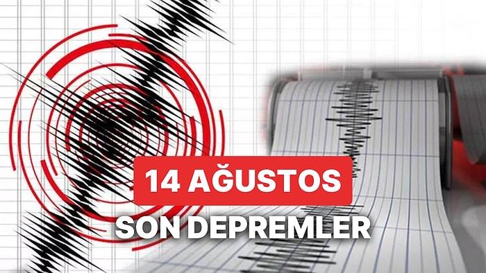 Deprem mi Oldu? 14 Ağustos 2023 Pazartesi AFAD ve Kandilli Rasathanesi Son Depremler Listesi