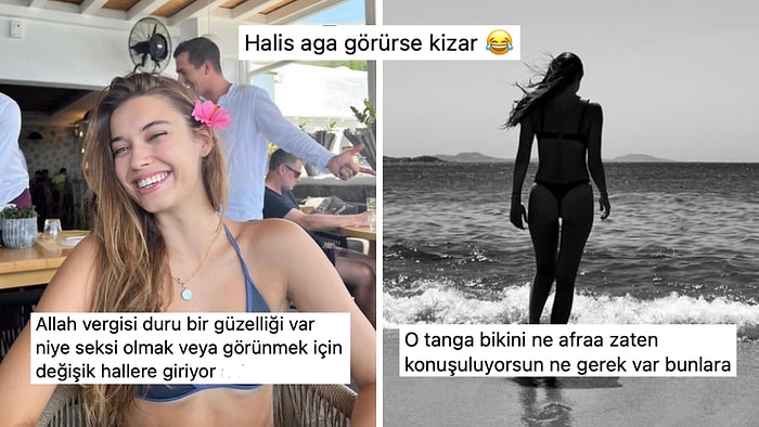 Afra Saraçoğlu'nun Yeni Pozlarına Yorum Yağdı, Bikinili Pozu Tepki Çekti