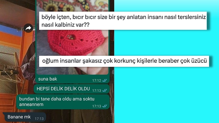 Örgüsünü Sevgilisiyle Paylaşıp Aldığı Mesajla Hevesi Kursağında Kalan Kadına Gelen Yorumlar