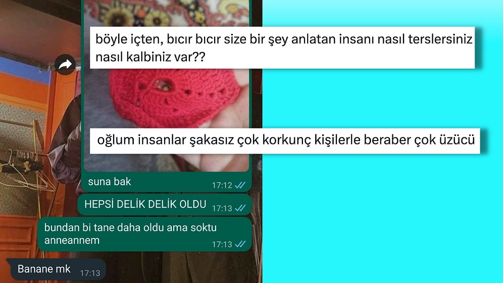 Örgüsünü Sevgilisiyle Paylaşıp Aldığı Mesajla Hevesi Kursağında Kalan Kadına Gelen Yorumlar