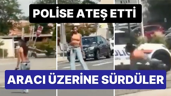 ABD'de Polise Ateş Eden Kadını Polis Aracıyla Çarparak Etkisiz Hale Getirdiler
