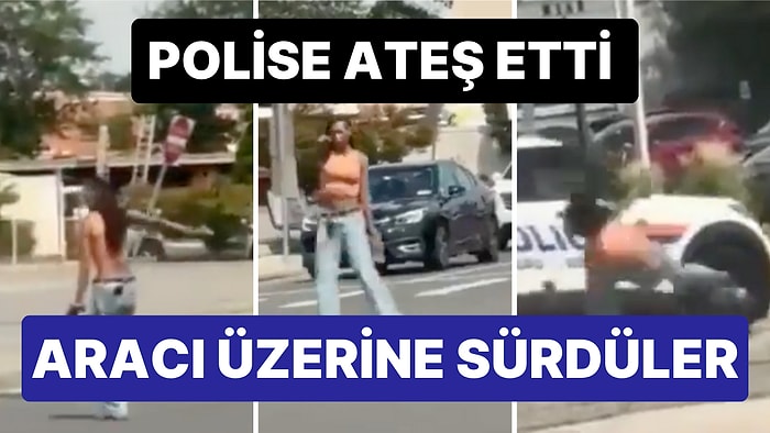 ABD'de Polise Ateş Eden Kadını Polis Aracıyla Çarparak Etkisiz Hale Getirdiler