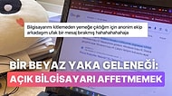 Bilgisayarını Kilitlemeden Çıkan Kişiye İş Arkadaşından Göndermeli Ders