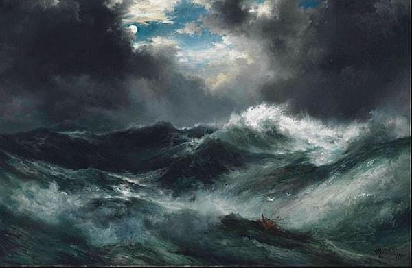 10. Denizde Mehtaplı Gemi Kazası, Thomas Moran, 1901