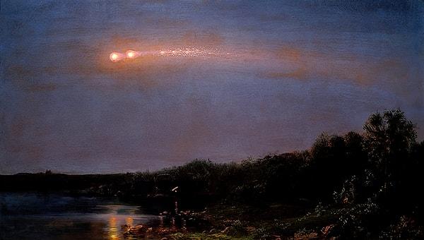 14. Meteor, Frederic Edwin Church, 1860