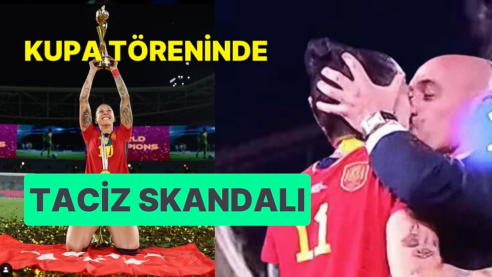 Kupa Töreninde Futbolcusunu Dudaklarından Öpen Federasyon Başkanı Tepkilerin Odağında